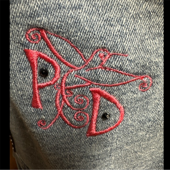 Paris In Spring Embroidered Denim Vest - Picture 5 of 9
